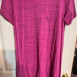 LuLaRoe Pink Short Sleeve Carly Dress